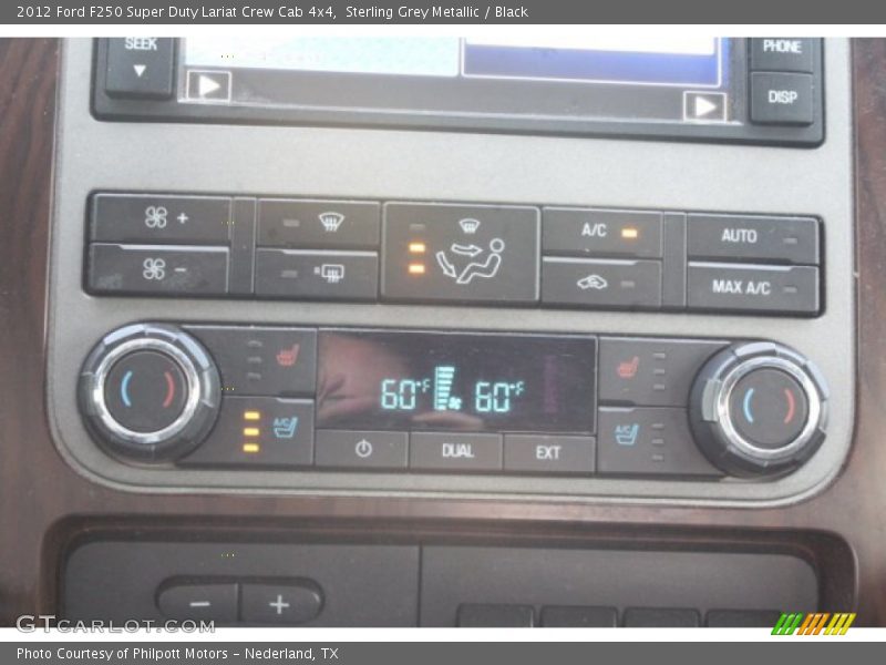 Sterling Grey Metallic / Black 2012 Ford F250 Super Duty Lariat Crew Cab 4x4
