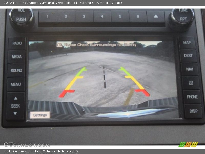 Sterling Grey Metallic / Black 2012 Ford F250 Super Duty Lariat Crew Cab 4x4