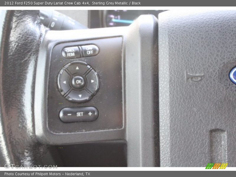 Sterling Grey Metallic / Black 2012 Ford F250 Super Duty Lariat Crew Cab 4x4