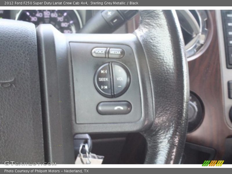 Sterling Grey Metallic / Black 2012 Ford F250 Super Duty Lariat Crew Cab 4x4