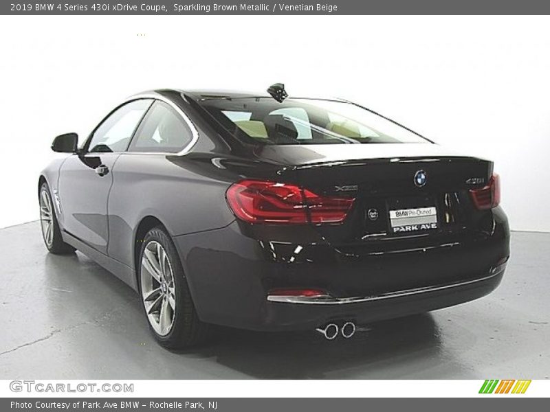 Sparkling Brown Metallic / Venetian Beige 2019 BMW 4 Series 430i xDrive Coupe