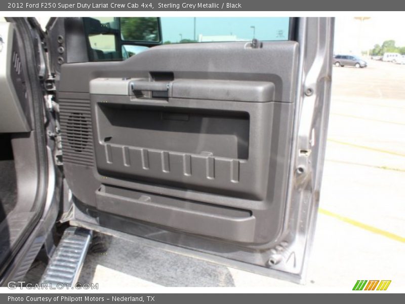 Sterling Grey Metallic / Black 2012 Ford F250 Super Duty Lariat Crew Cab 4x4