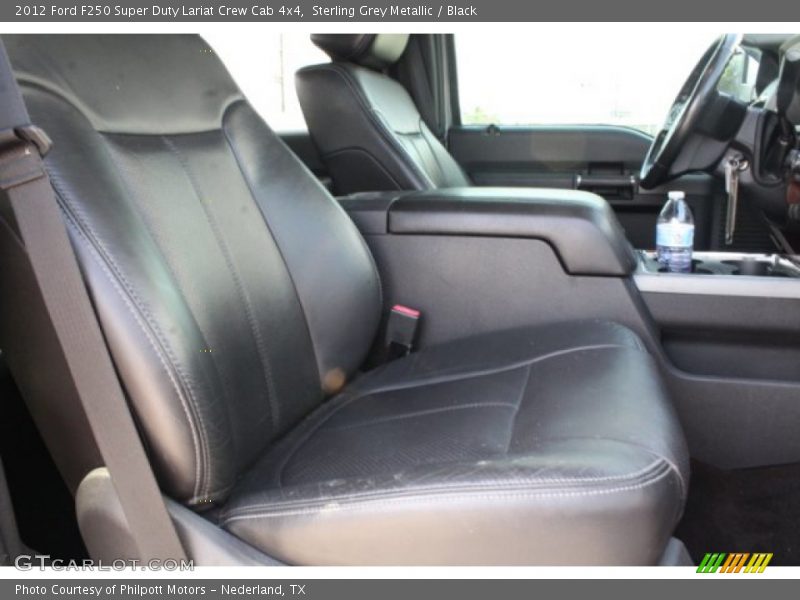 Sterling Grey Metallic / Black 2012 Ford F250 Super Duty Lariat Crew Cab 4x4