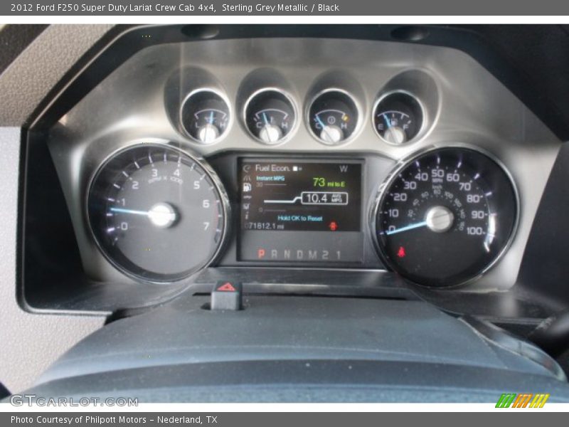 Sterling Grey Metallic / Black 2012 Ford F250 Super Duty Lariat Crew Cab 4x4