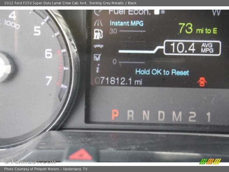 Sterling Grey Metallic / Black 2012 Ford F250 Super Duty Lariat Crew Cab 4x4