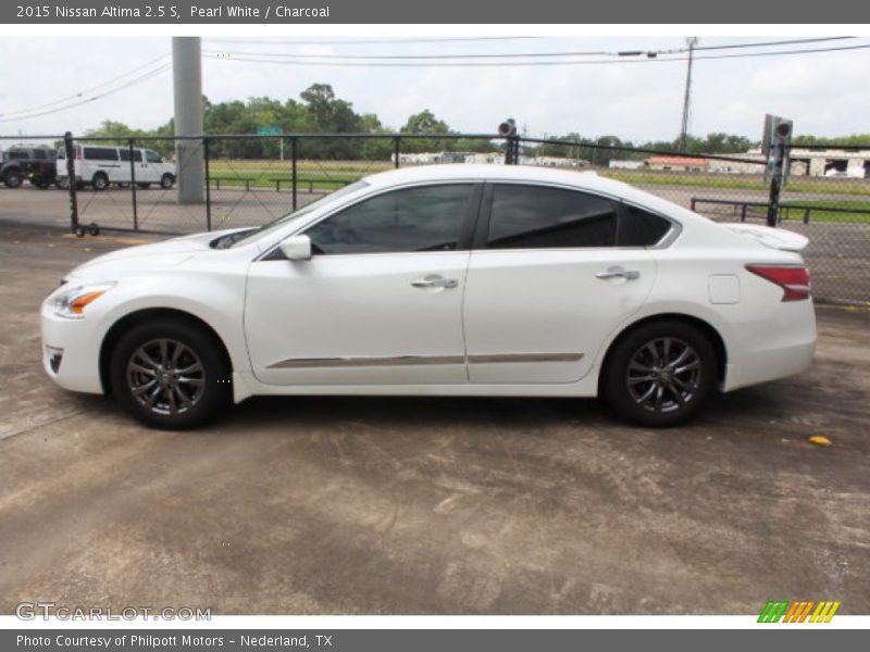 Pearl White / Charcoal 2015 Nissan Altima 2.5 S