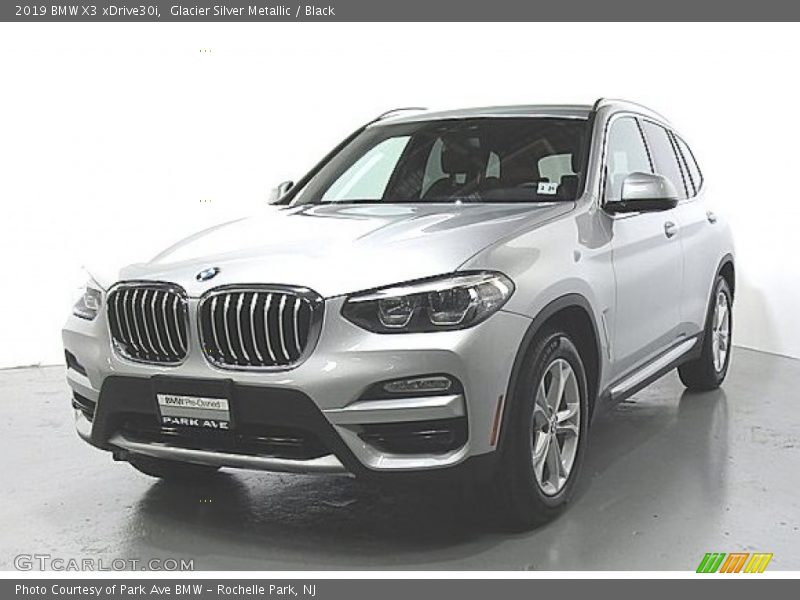 Glacier Silver Metallic / Black 2019 BMW X3 xDrive30i