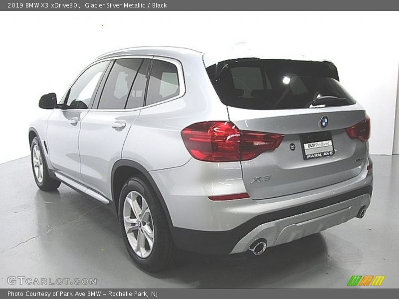 Glacier Silver Metallic / Black 2019 BMW X3 xDrive30i
