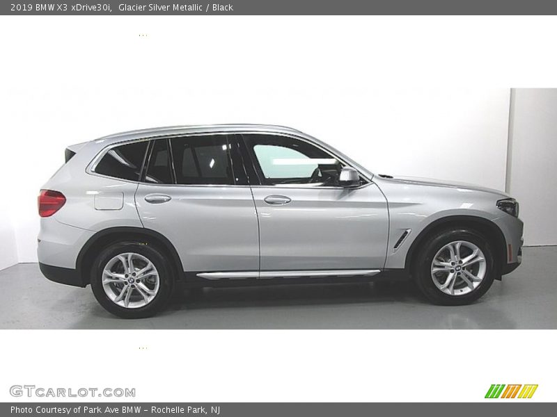 Glacier Silver Metallic / Black 2019 BMW X3 xDrive30i