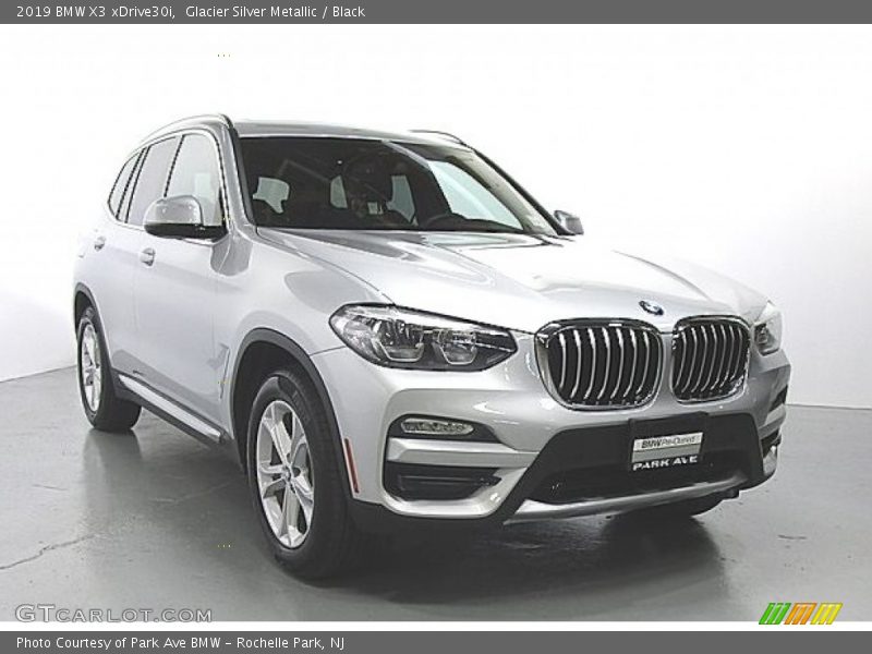 Glacier Silver Metallic / Black 2019 BMW X3 xDrive30i