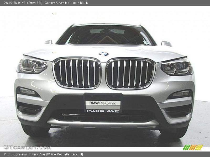 Glacier Silver Metallic / Black 2019 BMW X3 xDrive30i