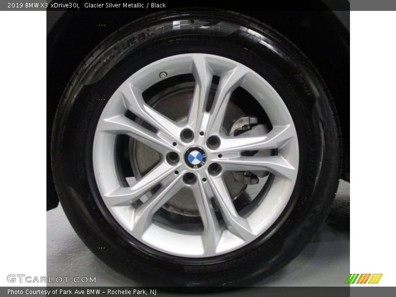 Glacier Silver Metallic / Black 2019 BMW X3 xDrive30i