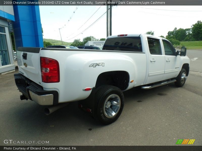 Summit White / Dark Cashmere/Light Cashmere 2009 Chevrolet Silverado 3500HD LTZ Crew Cab 4x4 Dually