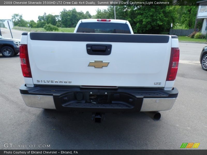Summit White / Dark Cashmere/Light Cashmere 2009 Chevrolet Silverado 3500HD LTZ Crew Cab 4x4 Dually