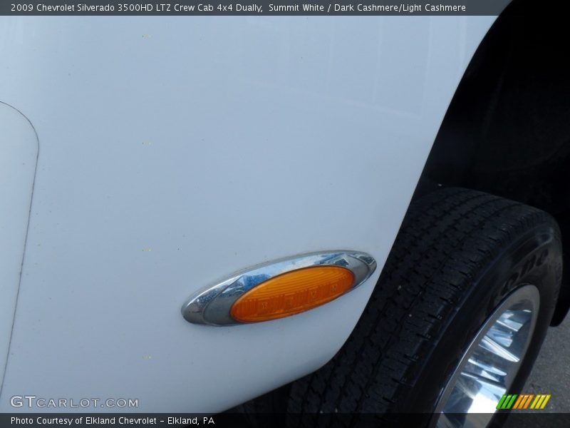 Summit White / Dark Cashmere/Light Cashmere 2009 Chevrolet Silverado 3500HD LTZ Crew Cab 4x4 Dually