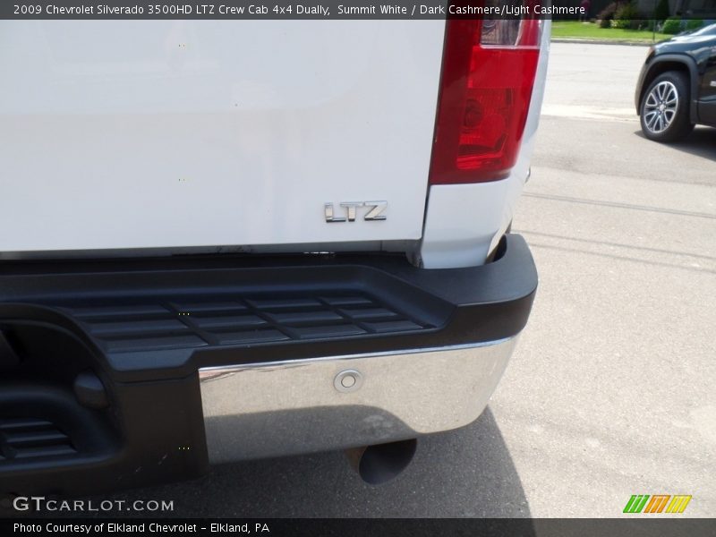 Summit White / Dark Cashmere/Light Cashmere 2009 Chevrolet Silverado 3500HD LTZ Crew Cab 4x4 Dually