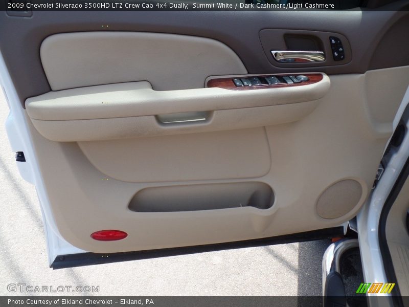 Summit White / Dark Cashmere/Light Cashmere 2009 Chevrolet Silverado 3500HD LTZ Crew Cab 4x4 Dually