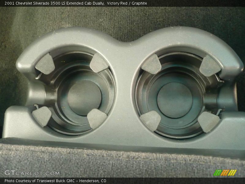 Victory Red / Graphite 2001 Chevrolet Silverado 3500 LS Extended Cab Dually