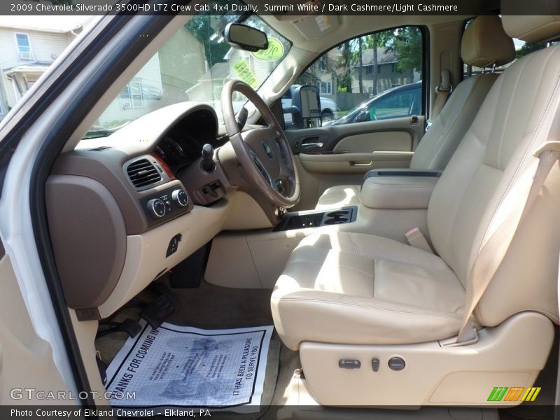 Summit White / Dark Cashmere/Light Cashmere 2009 Chevrolet Silverado 3500HD LTZ Crew Cab 4x4 Dually