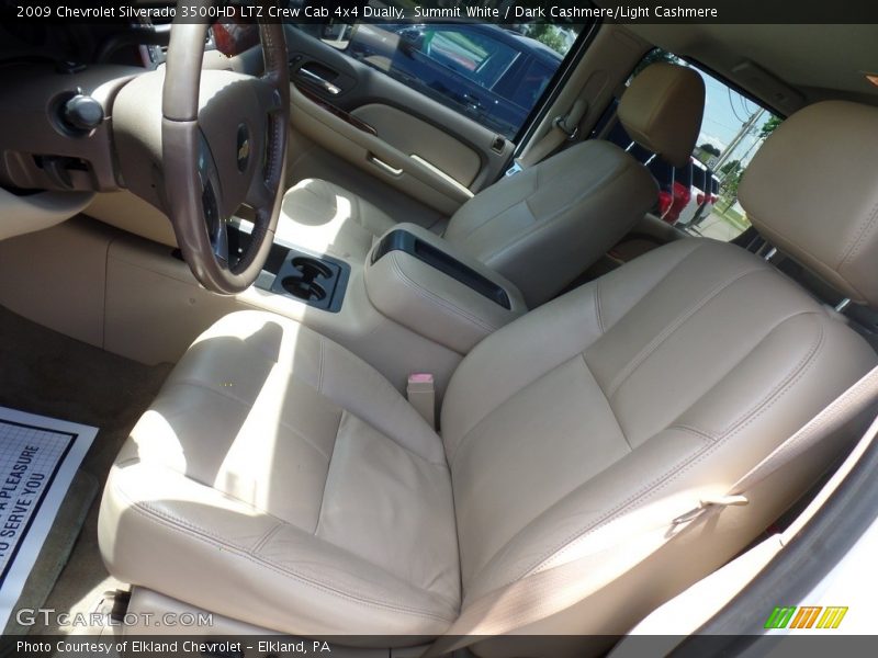 Summit White / Dark Cashmere/Light Cashmere 2009 Chevrolet Silverado 3500HD LTZ Crew Cab 4x4 Dually