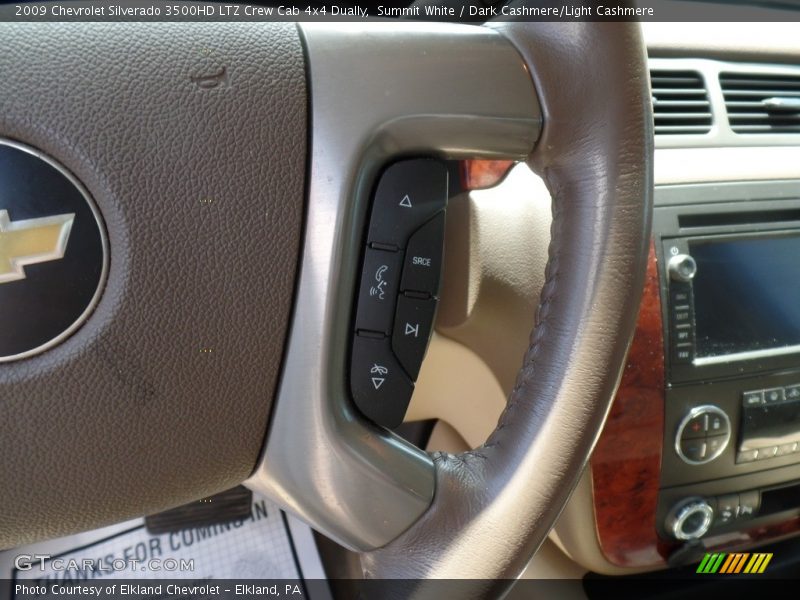 Summit White / Dark Cashmere/Light Cashmere 2009 Chevrolet Silverado 3500HD LTZ Crew Cab 4x4 Dually