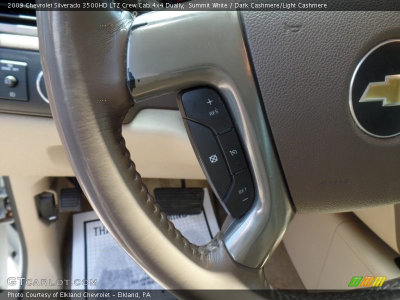 Summit White / Dark Cashmere/Light Cashmere 2009 Chevrolet Silverado 3500HD LTZ Crew Cab 4x4 Dually
