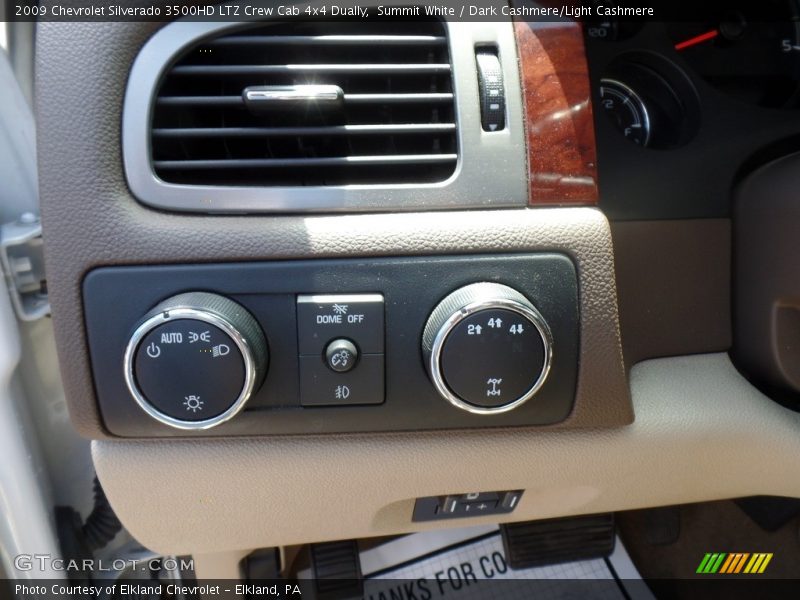 Summit White / Dark Cashmere/Light Cashmere 2009 Chevrolet Silverado 3500HD LTZ Crew Cab 4x4 Dually