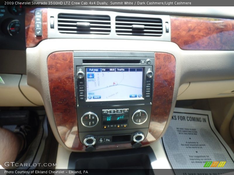 Summit White / Dark Cashmere/Light Cashmere 2009 Chevrolet Silverado 3500HD LTZ Crew Cab 4x4 Dually