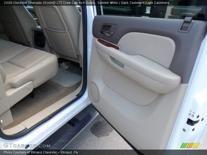 Summit White / Dark Cashmere/Light Cashmere 2009 Chevrolet Silverado 3500HD LTZ Crew Cab 4x4 Dually
