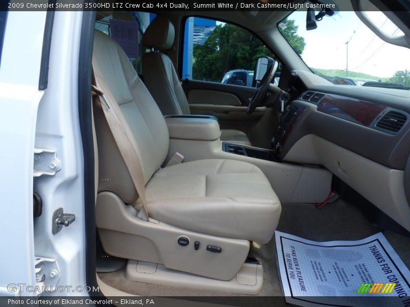 Summit White / Dark Cashmere/Light Cashmere 2009 Chevrolet Silverado 3500HD LTZ Crew Cab 4x4 Dually