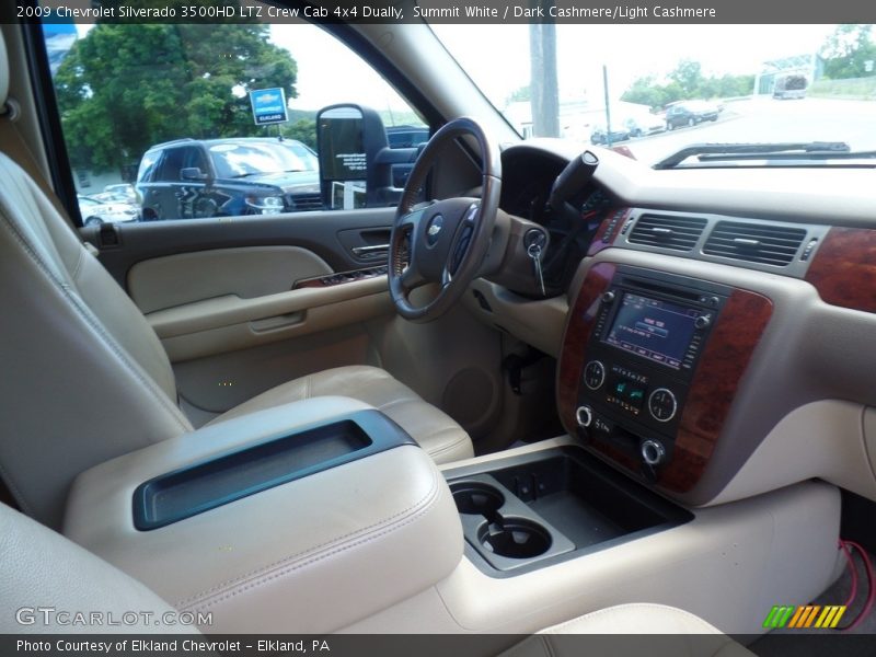 Summit White / Dark Cashmere/Light Cashmere 2009 Chevrolet Silverado 3500HD LTZ Crew Cab 4x4 Dually