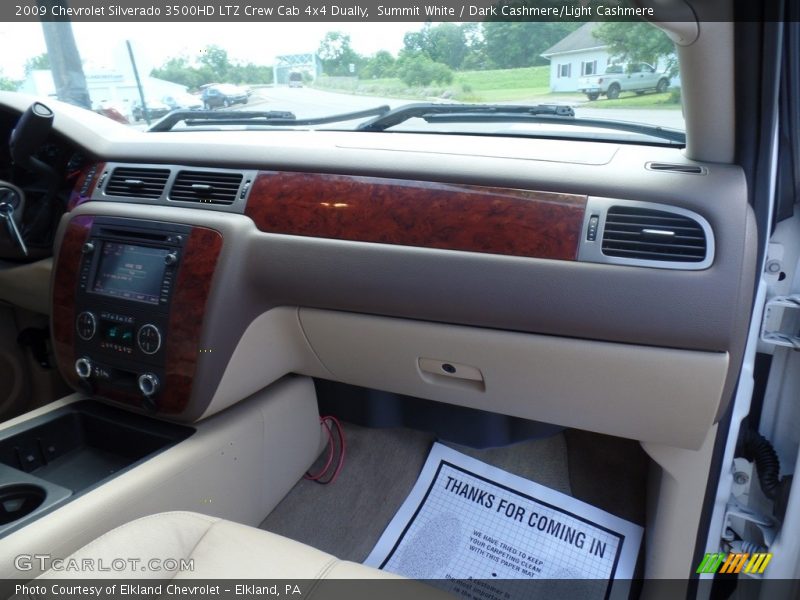 Summit White / Dark Cashmere/Light Cashmere 2009 Chevrolet Silverado 3500HD LTZ Crew Cab 4x4 Dually