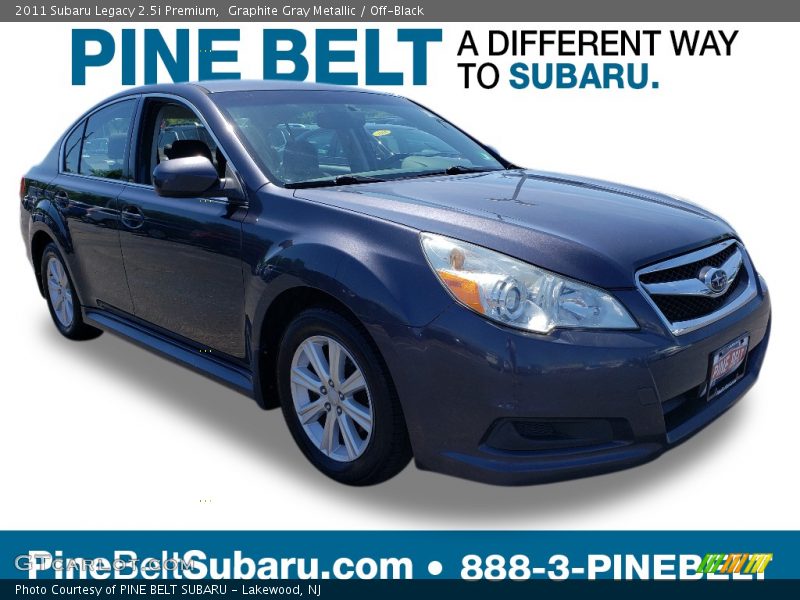 Graphite Gray Metallic / Off-Black 2011 Subaru Legacy 2.5i Premium