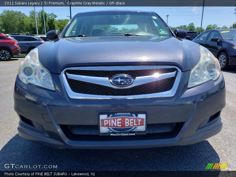 Graphite Gray Metallic / Off-Black 2011 Subaru Legacy 2.5i Premium