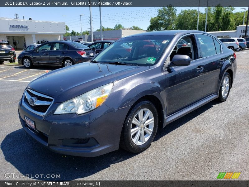 Graphite Gray Metallic / Off-Black 2011 Subaru Legacy 2.5i Premium