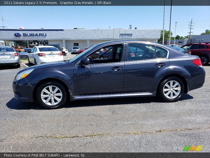 Graphite Gray Metallic / Off-Black 2011 Subaru Legacy 2.5i Premium