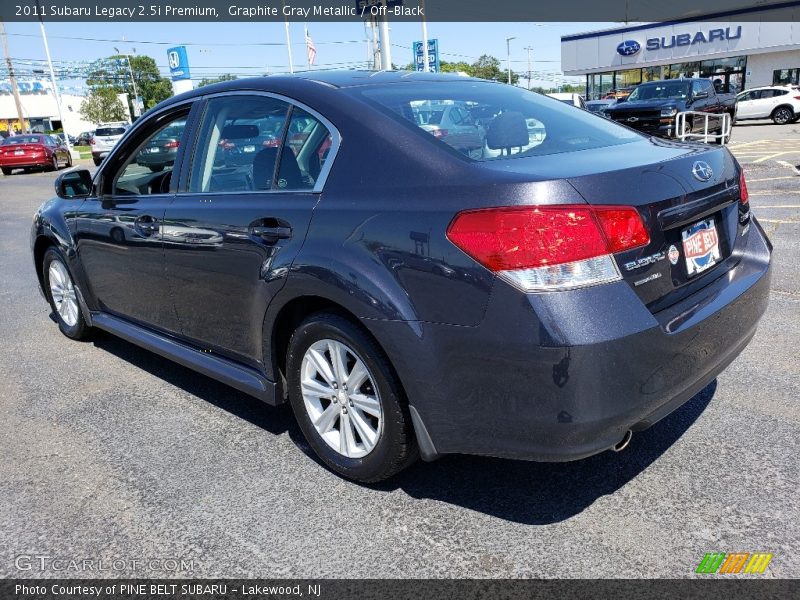Graphite Gray Metallic / Off-Black 2011 Subaru Legacy 2.5i Premium