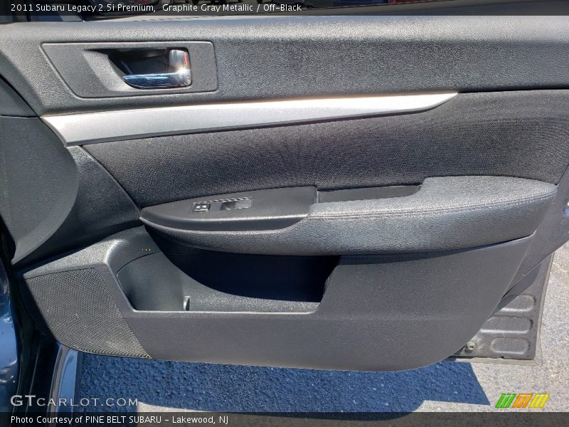 Graphite Gray Metallic / Off-Black 2011 Subaru Legacy 2.5i Premium