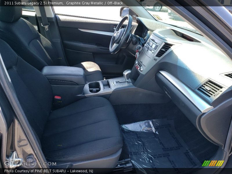 Graphite Gray Metallic / Off-Black 2011 Subaru Legacy 2.5i Premium
