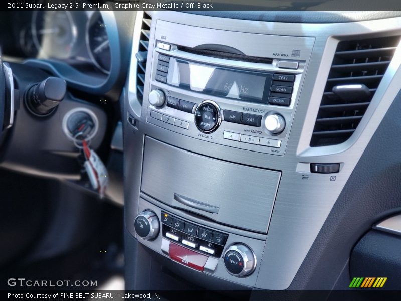 Graphite Gray Metallic / Off-Black 2011 Subaru Legacy 2.5i Premium