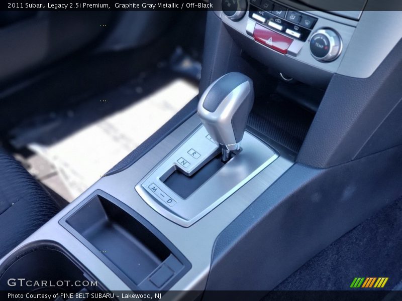 Graphite Gray Metallic / Off-Black 2011 Subaru Legacy 2.5i Premium