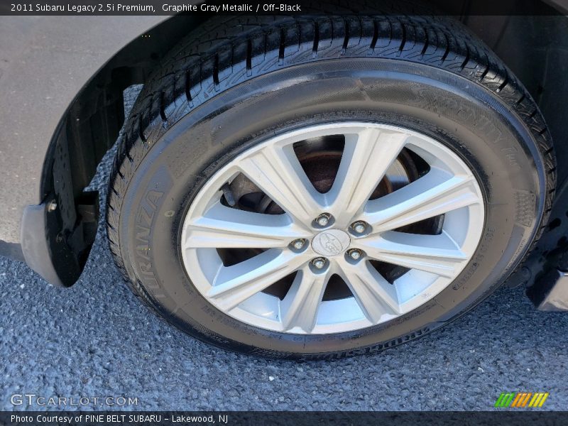 Graphite Gray Metallic / Off-Black 2011 Subaru Legacy 2.5i Premium