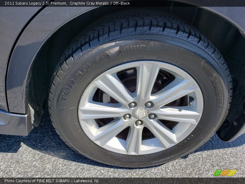 Graphite Gray Metallic / Off-Black 2011 Subaru Legacy 2.5i Premium