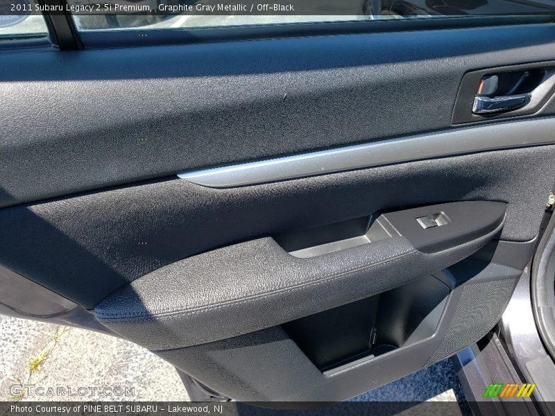 Graphite Gray Metallic / Off-Black 2011 Subaru Legacy 2.5i Premium