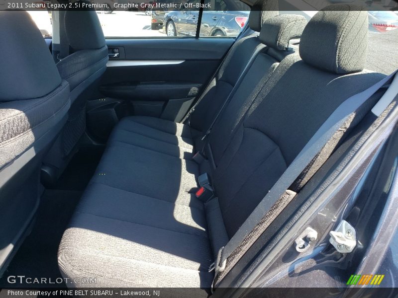 Graphite Gray Metallic / Off-Black 2011 Subaru Legacy 2.5i Premium