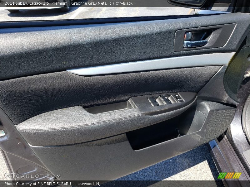 Graphite Gray Metallic / Off-Black 2011 Subaru Legacy 2.5i Premium