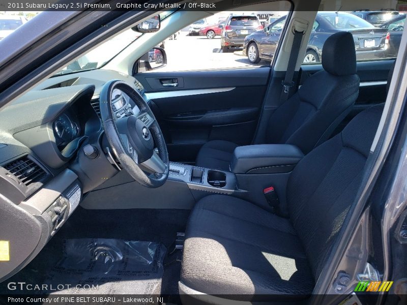Graphite Gray Metallic / Off-Black 2011 Subaru Legacy 2.5i Premium