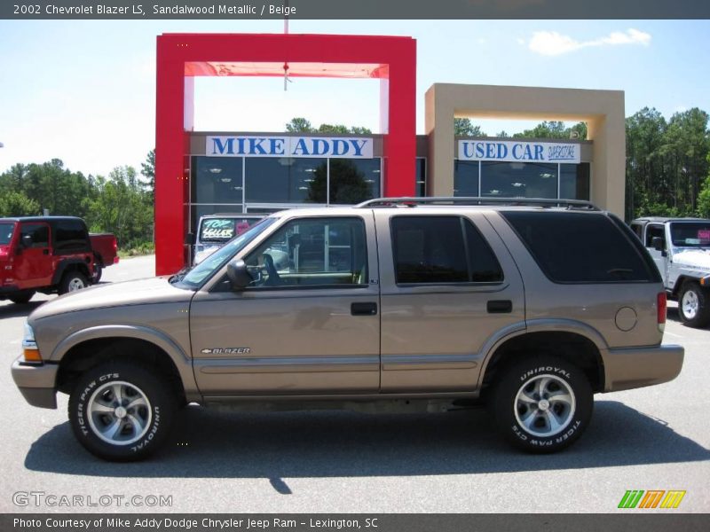 Sandalwood Metallic / Beige 2002 Chevrolet Blazer LS