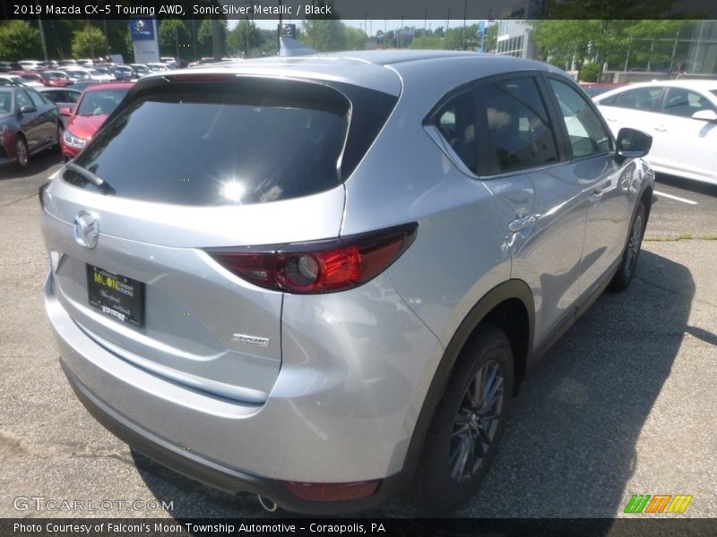 Sonic Silver Metallic / Black 2019 Mazda CX-5 Touring AWD