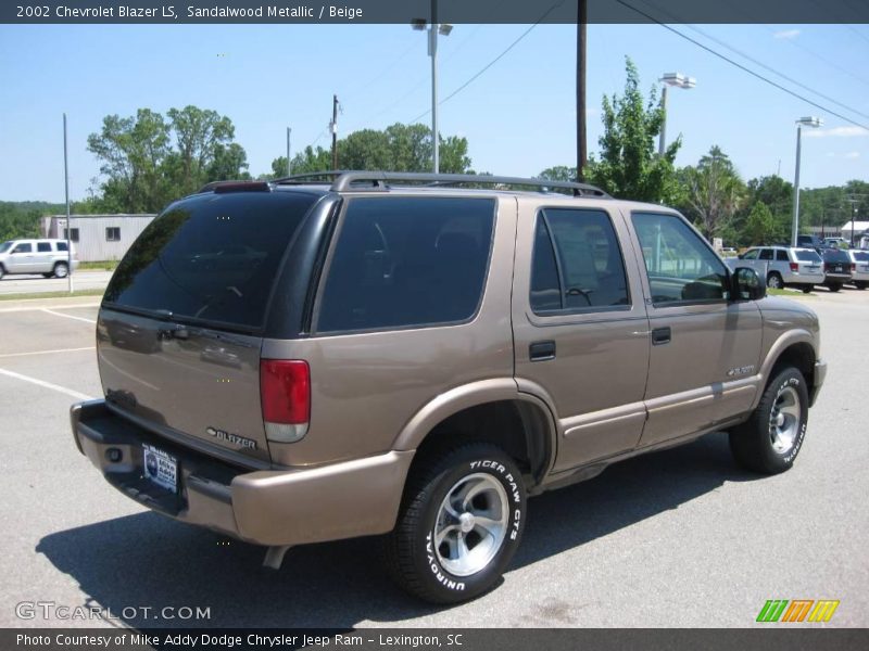 Sandalwood Metallic / Beige 2002 Chevrolet Blazer LS